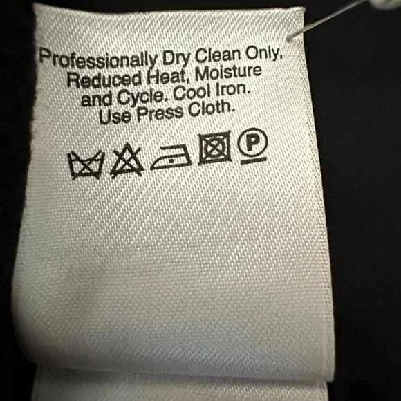 DKNY Women's Small Black Midi Straight/Pencil Wool Blend Fully Lined Skirt - Picture 14 of 16